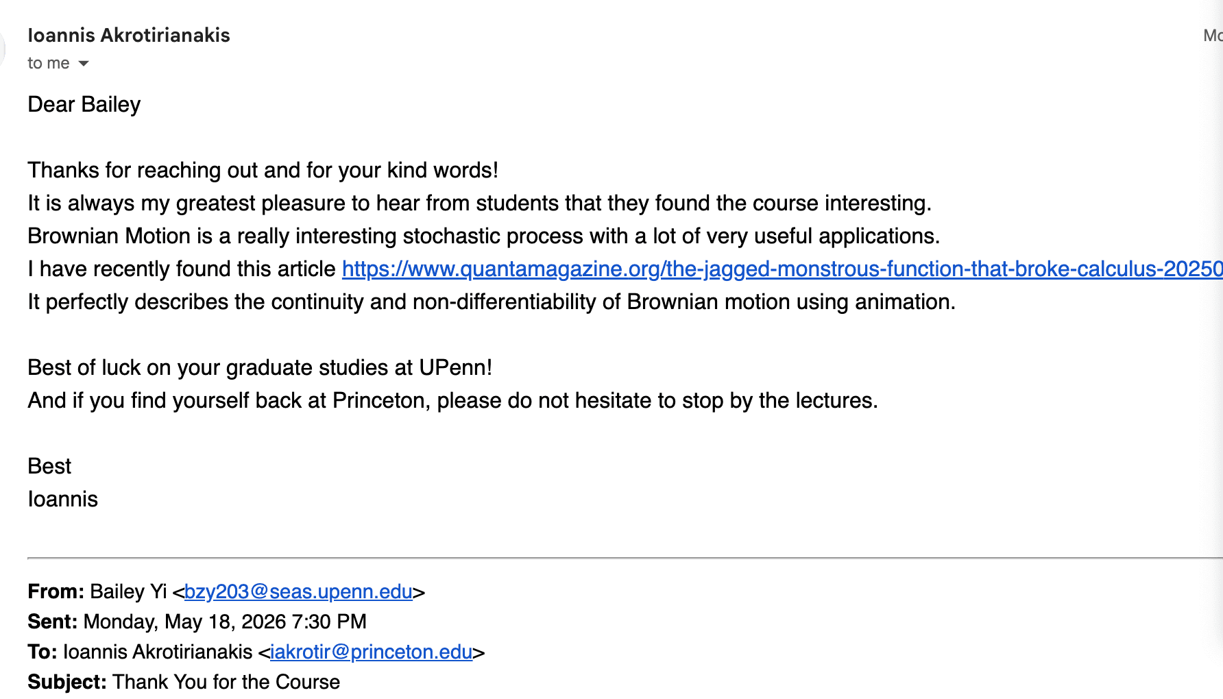 Auditing Classes at Princeton